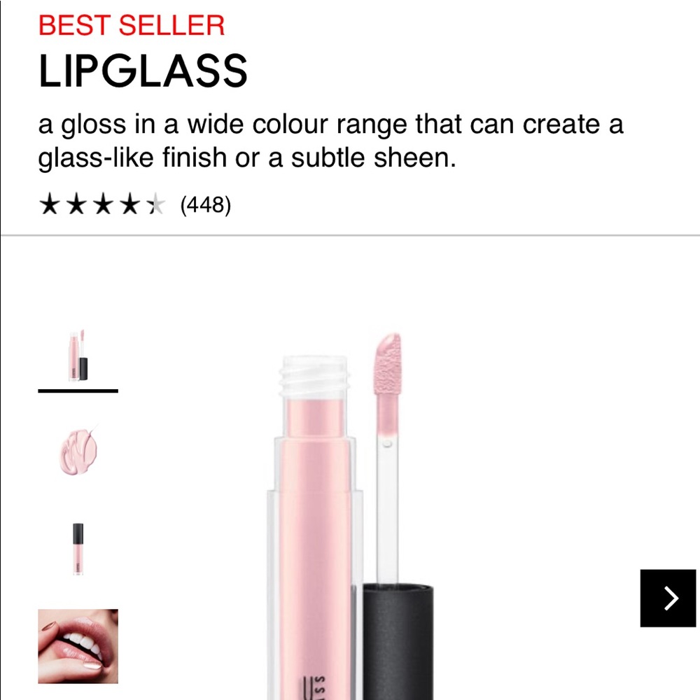 MAC lipgloss in Oyster Girl